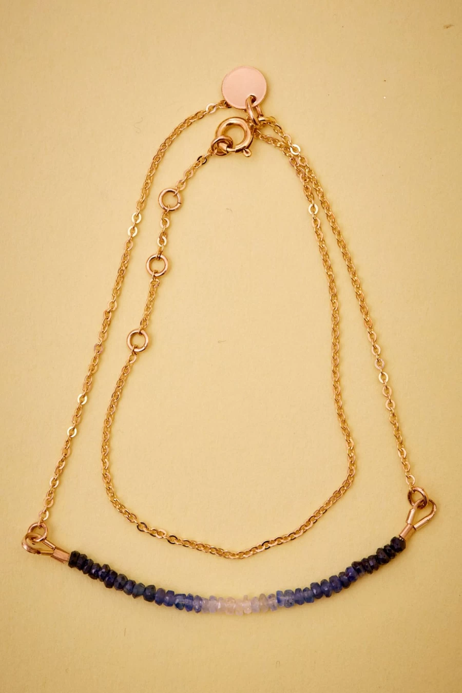 Atelier Paulin Double Wrap Sapphire Bracelet - Elegant Blue Gemstone Jewelry for Women