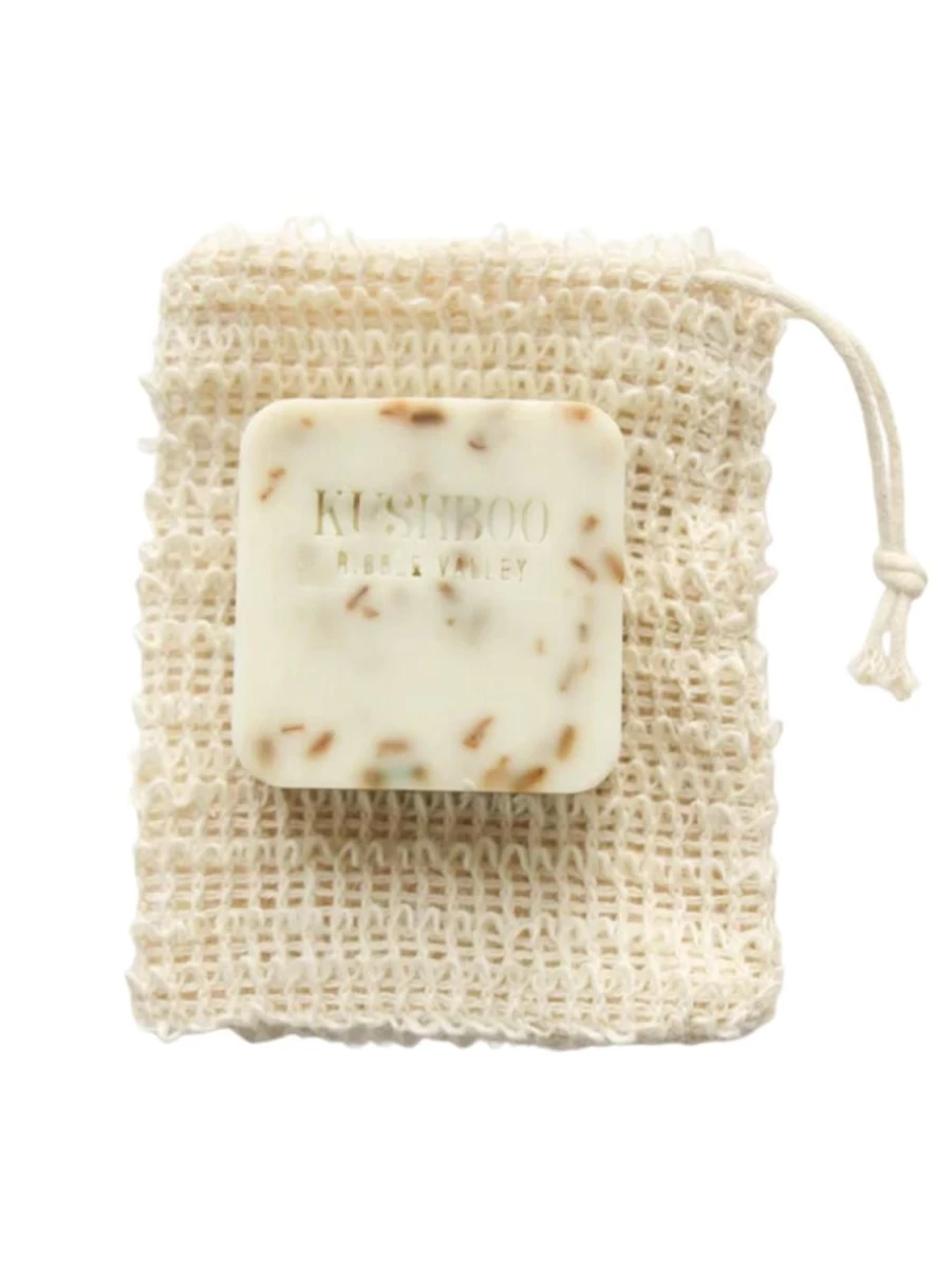 Kushboo Exfoliating Bath Pouch for Smooth Skin - Reusable Loofah Scrubber with Natural Fibers