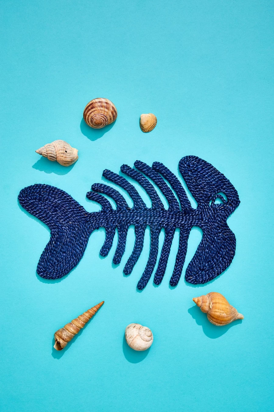 The Jacksons Non-Slip Blue Fish Design Placemat - Durable & Stylish Kitchen Decor