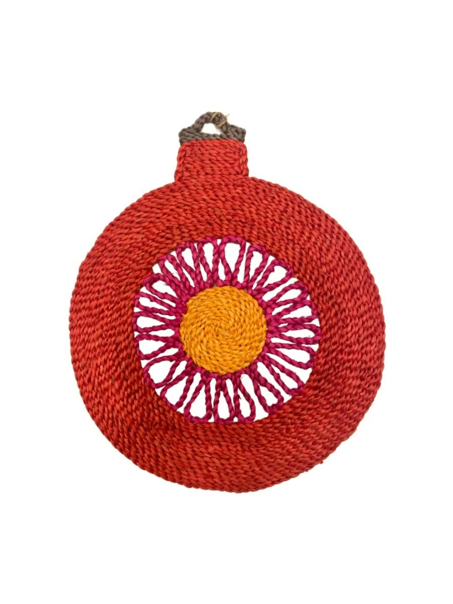The Jacksons Red Star Bauble Christmas Table Placemat for Holiday Decor