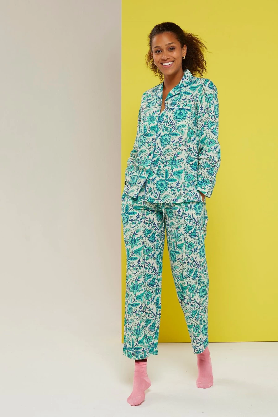 Dilli Grey Spruce Pajamas Set for Women - Comfortable Sleepwear Lounge Set