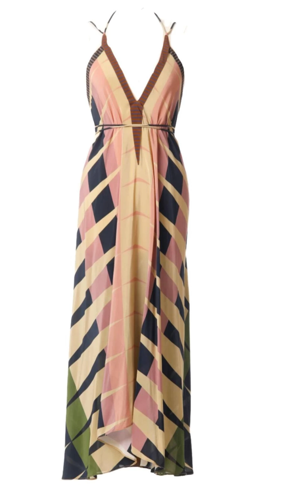 Volantis Women's Pastel Sunset Beach Dress - Flowy Summer Sundress for Vacation