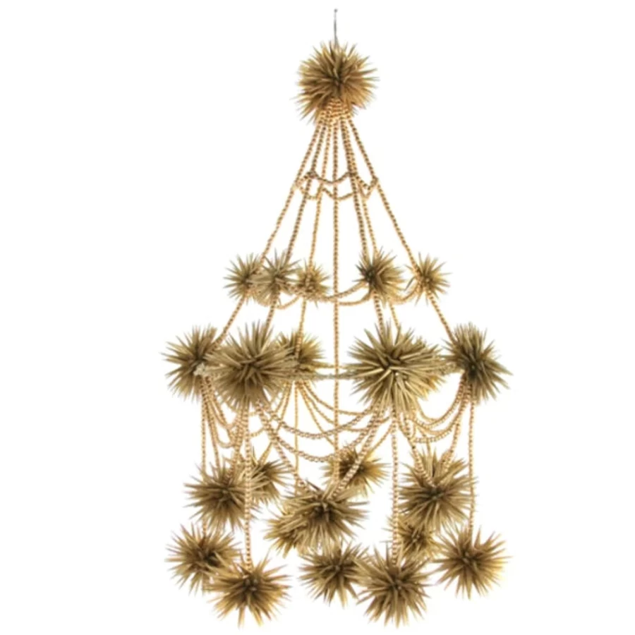 Cody Foster Gold Paper Chandelier - Elegant Handcrafted Decorative Lighting for Home & Events