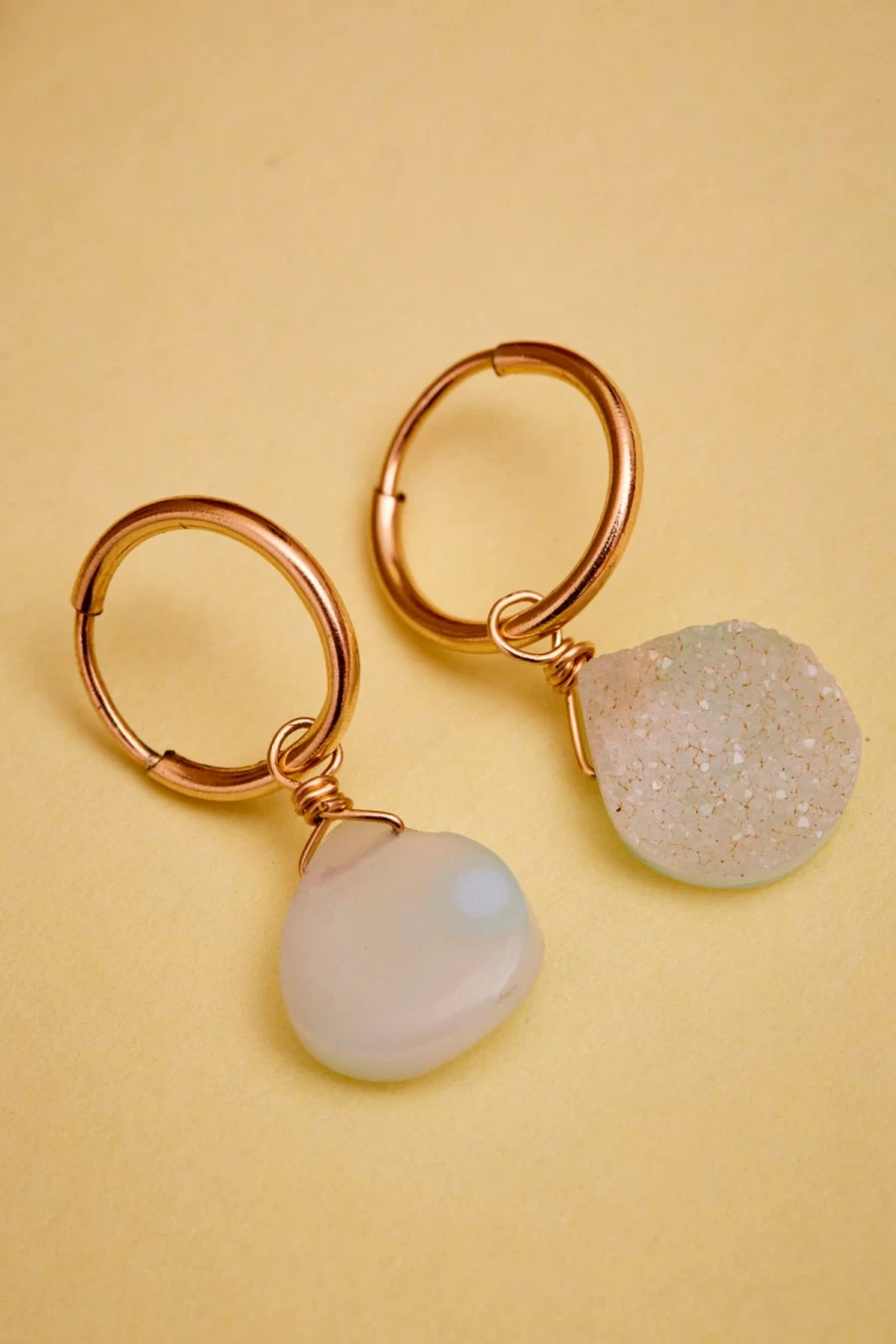 Rue Belle Druzy Crystal Stud Earrings - Sparkling Gemstone Jewelry for Women