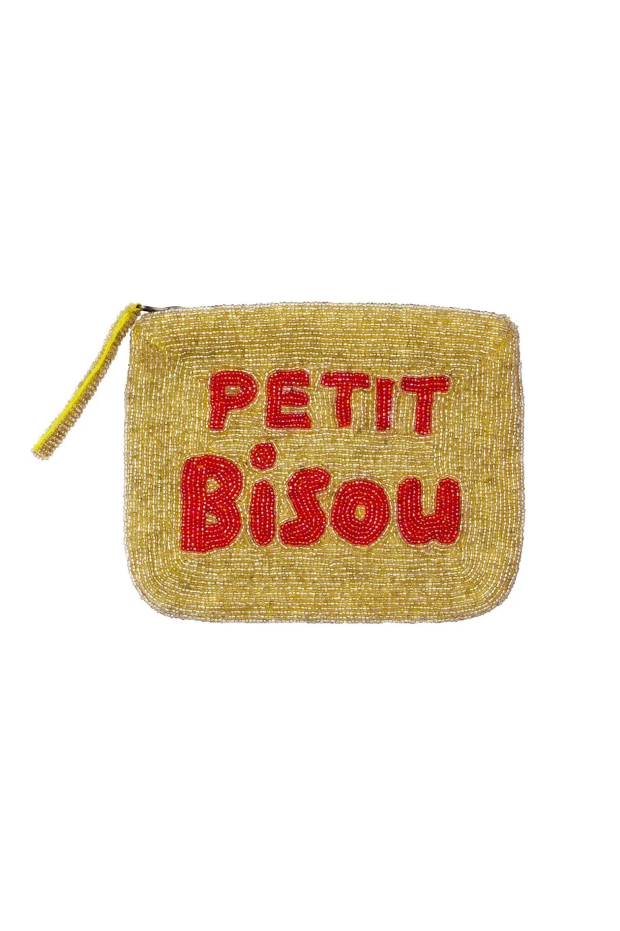 The Jacksons Mini Clutch Bag - Gold & Red Evening Purse for Women | Petit Bisou Style