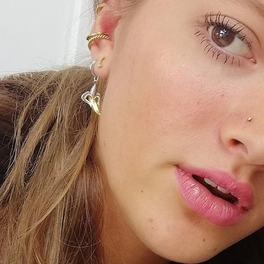 "Scream Pretty Banana Huggie Hoop Earrings – Gold Plated Huggie Hoops for Women"