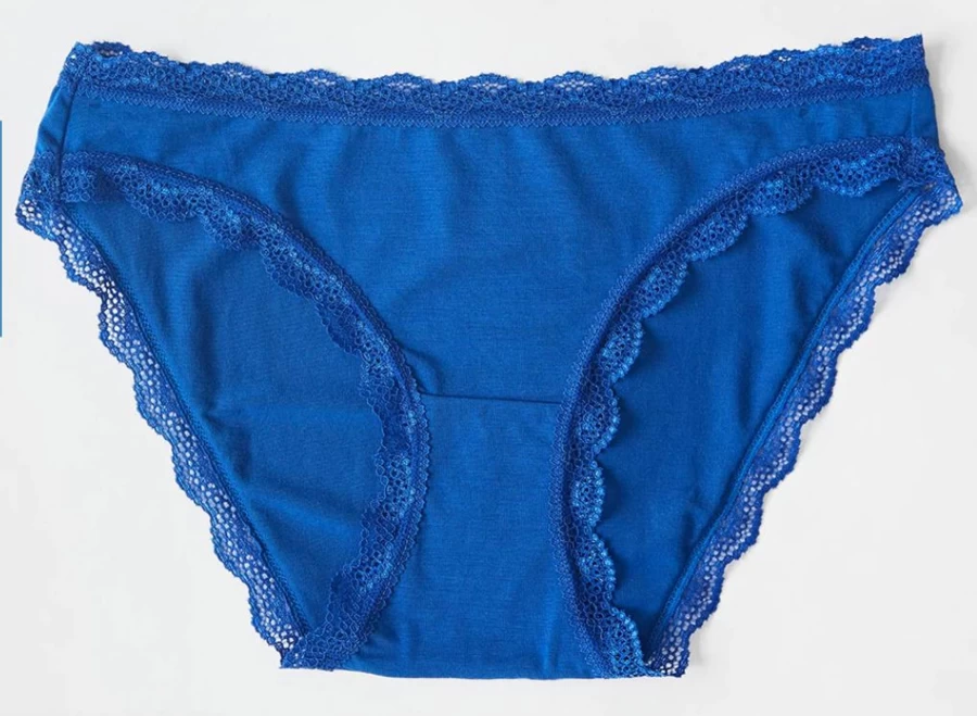 Stripe and Stare Women's Sapphire Blue Knickers | Comfortable Cotton Underwear