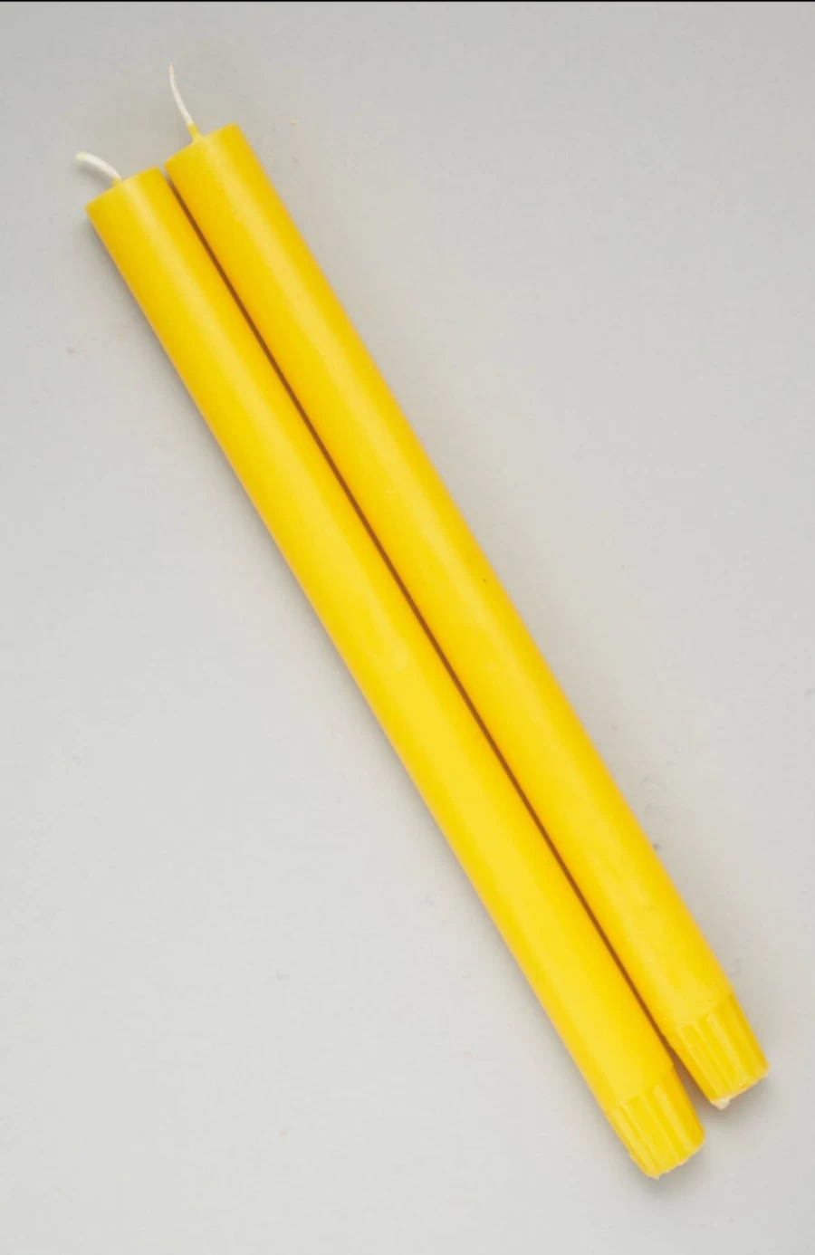 True Grace Luxury Scented Yellow Beeswax Dining Candles for Elegant Table Decor