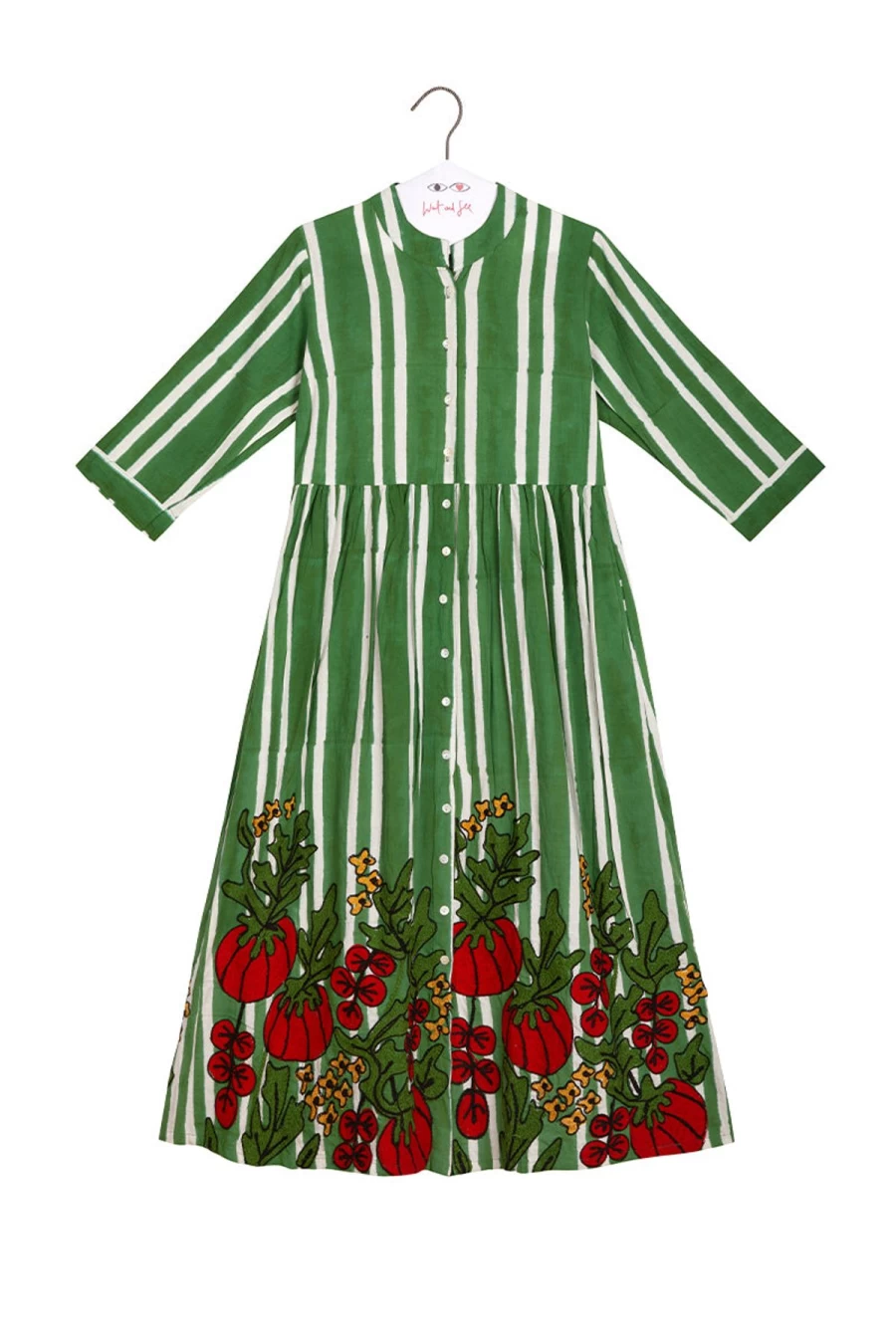 Xiwikj Women's Cecilia Floral Print Tomato Red Dress