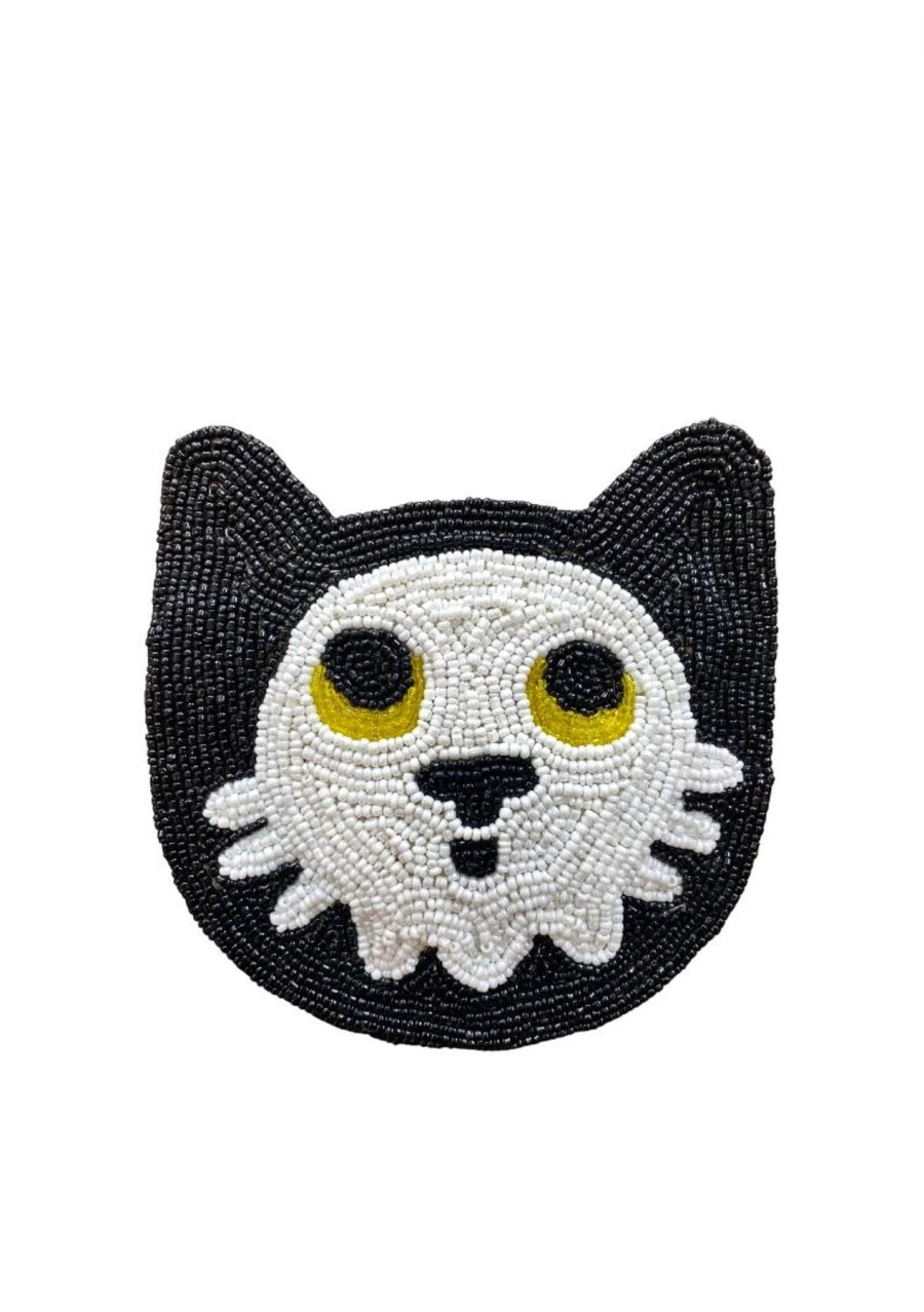 The Jacksons Skull Cat Coin Purse - Gothic Cute Wallet for Women & Men