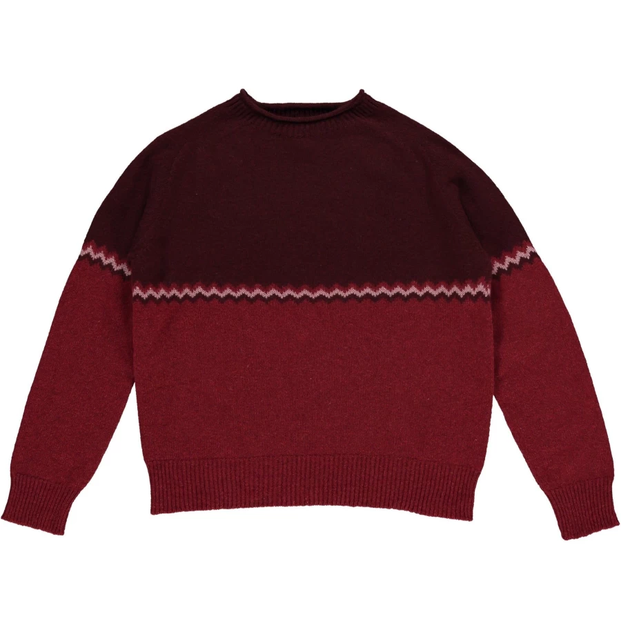 "Quinton & Chadwick Women's Zig Zag Knit Sweater - Stylish Striped Pullover"