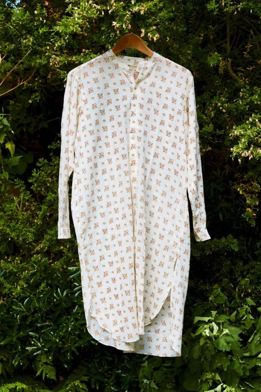 Mois Mont Women's Gujarat Pink Night Dress - Soft Comfort Sleepwear for Women